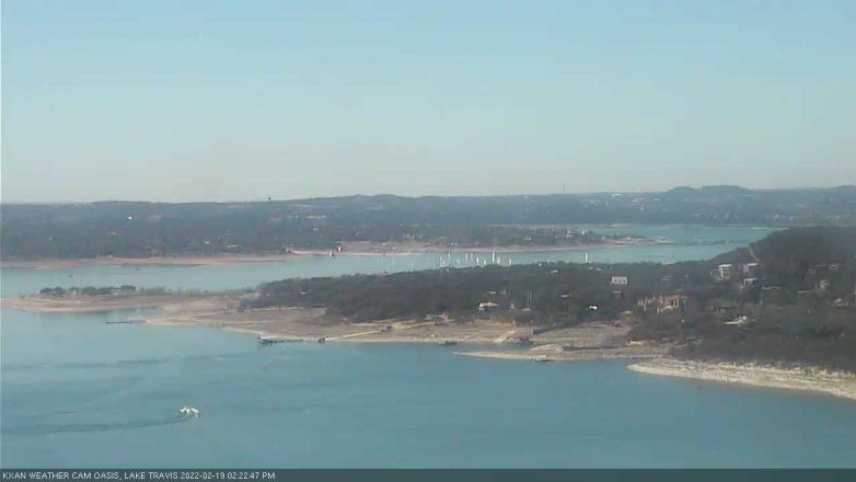 Lake Travis webcam, February 19, 2022 2:25 PM CT