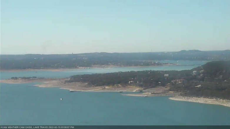 Lake Travis webcam, February 19, 2022 3:00 PM CT