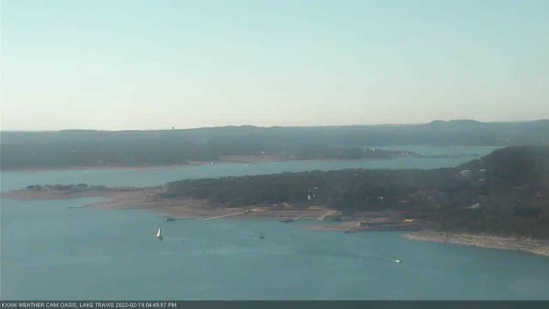 Lake Travis webcam, February 19, 2022 4:45 PM CT