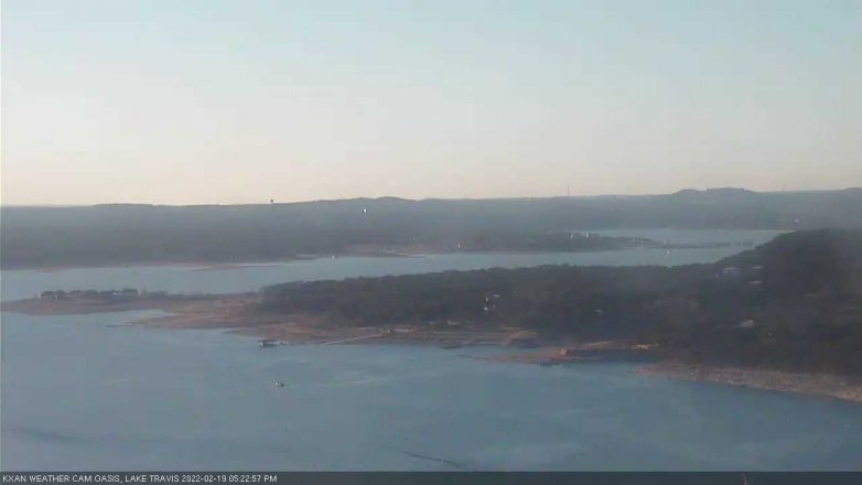 Lake Travis webcam, February 19, 2022 5:25 PM CT