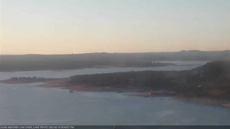 Lake Travis webcam, February 19, 2022 5:45 PM CT