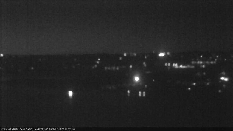 Lake Travis webcam, February 19, 2022 7:25 PM CT