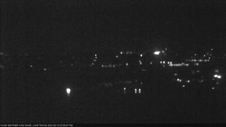 Lake Travis webcam, February 19, 2022 7:45 PM CT