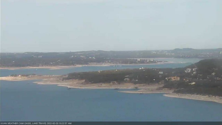 Lake Travis webcam, February 20, 2022 10:25 AM CT