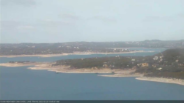 Lake Travis webcam, February 20, 2022 10:45 AM CT