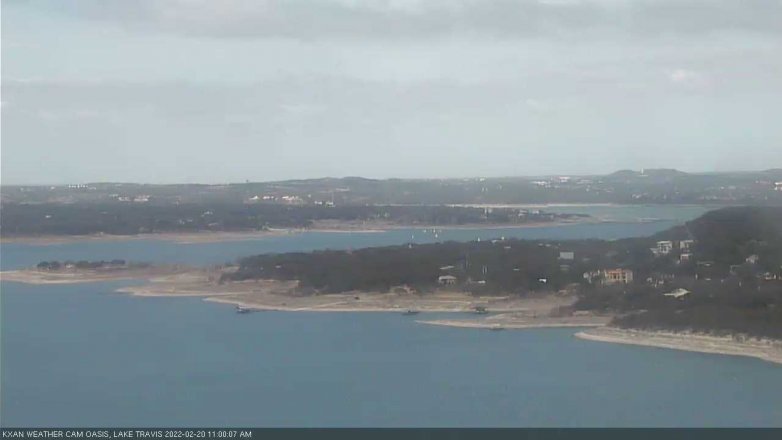 Lake Travis webcam, February 20, 2022 11:00 AM CT