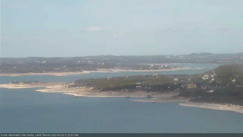 Lake Travis webcam, February 20, 2022 11:25 AM CT
