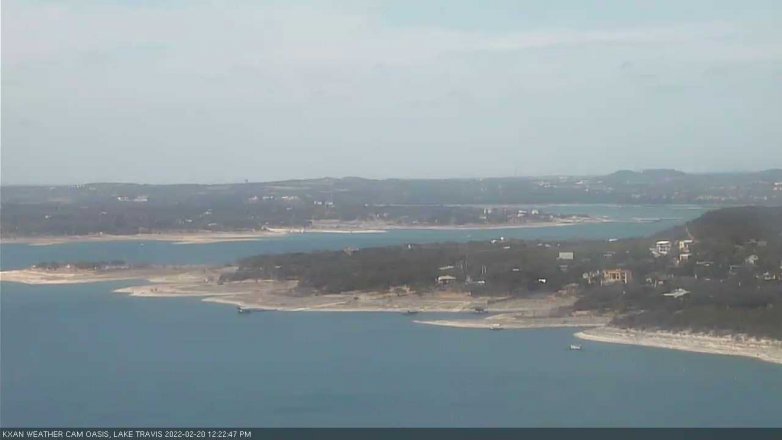 Lake Travis webcam, February 20, 2022 12:25 PM CT