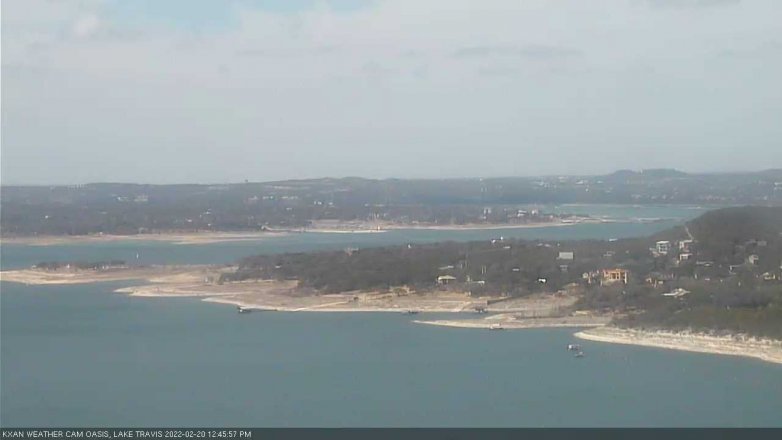 Lake Travis webcam, February 20, 2022 12:45 PM CT