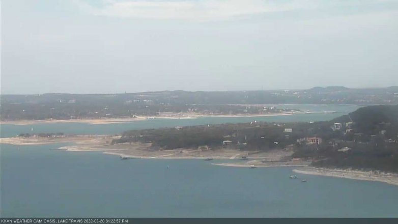 Lake Travis webcam, February 20, 2022 1:25 PM CT