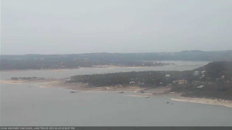 Lake Travis webcam, February 20, 2022 2:00 PM CT
