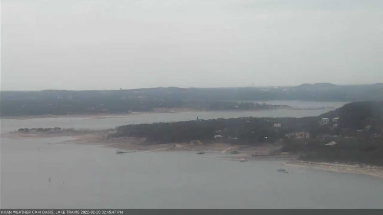 Lake Travis webcam, February 20, 2022 2:45 PM CT