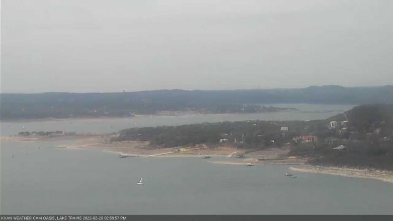 Lake Travis webcam, February 20, 2022 3:00 PM CT