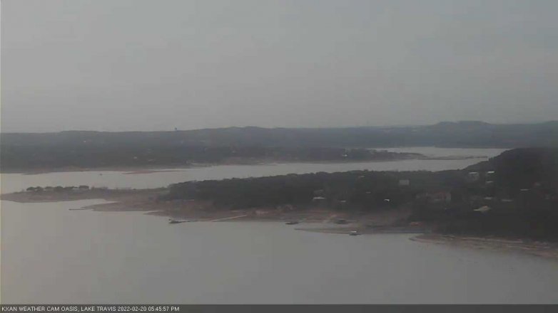 Lake Travis webcam, February 20, 2022 5:45 PM CT