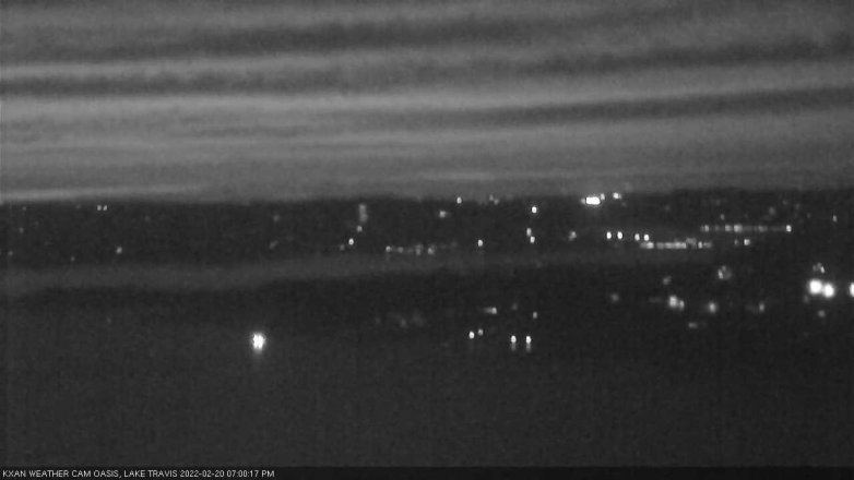 Lake Travis webcam, February 20, 2022 7:00 PM CT
