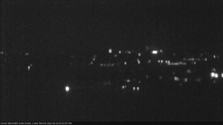 Lake Travis webcam, February 20, 2022 7:25 PM CT