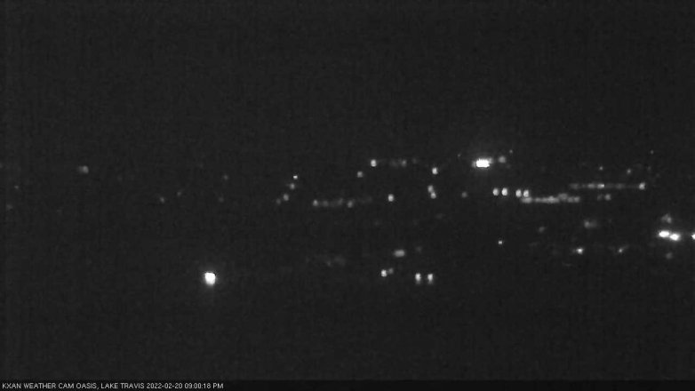 Lake Travis webcam, February 20, 2022 9:00 PM CT