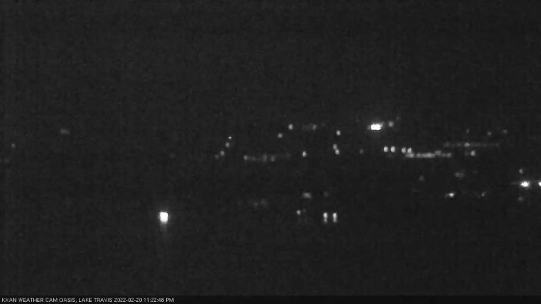 Lake Travis webcam, February 20, 2022 11:25 PM CT