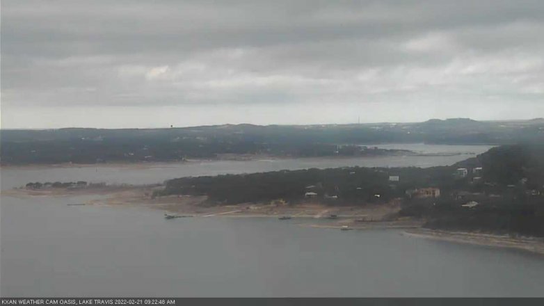 Lake Travis webcam, February 21, 2022 9:25 AM CT