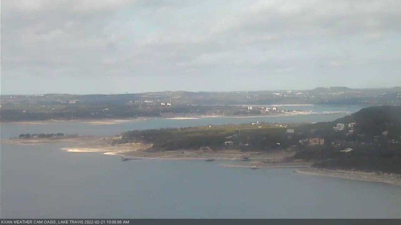 Lake Travis webcam, February 21, 2022 10:00 AM CT