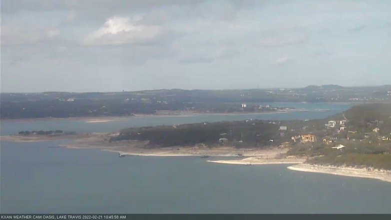 Lake Travis webcam, February 21, 2022 10:45 AM CT
