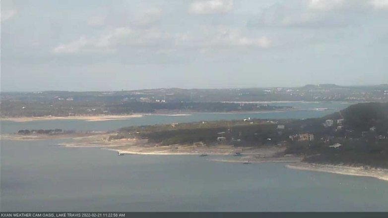 Lake Travis webcam, February 21, 2022 11:25 AM CT
