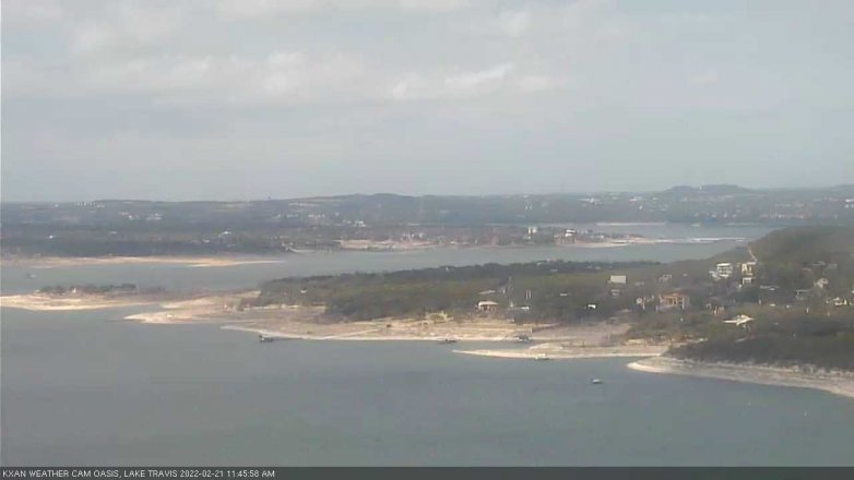 Lake Travis webcam, February 21, 2022 11:45 AM CT