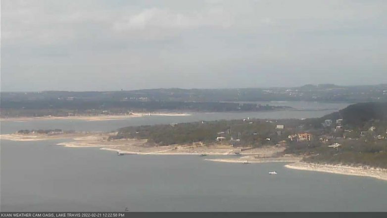 Lake Travis webcam, February 21, 2022 12:25 PM CT