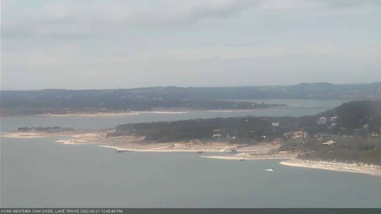 Lake Travis webcam, February 21, 2022 12:45 PM CT
