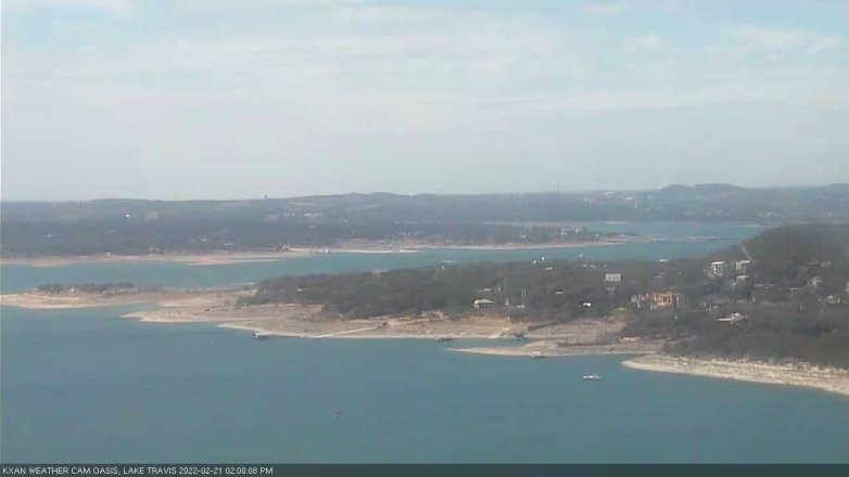 Lake Travis webcam, February 21, 2022 2:00 PM CT