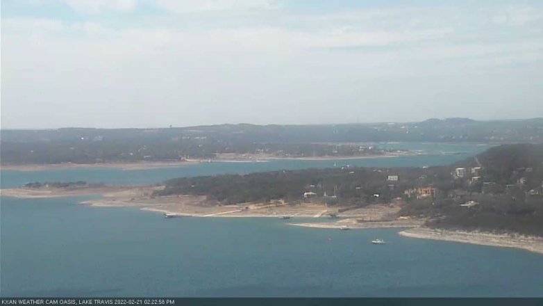 Lake Travis webcam, February 21, 2022 2:25 PM CT