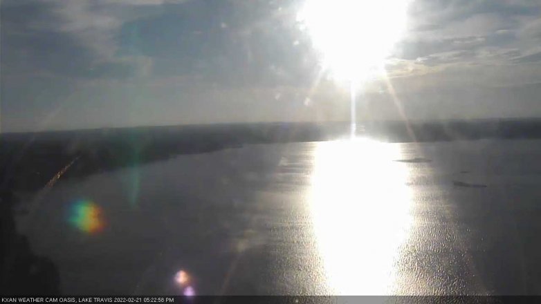 Lake Travis webcam, February 21, 2022 5:25 PM CT