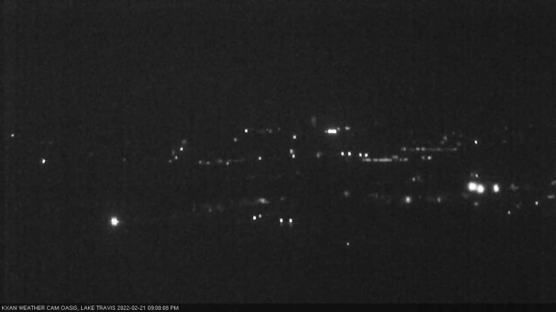 Lake Travis webcam, February 21, 2022 9:00 PM CT