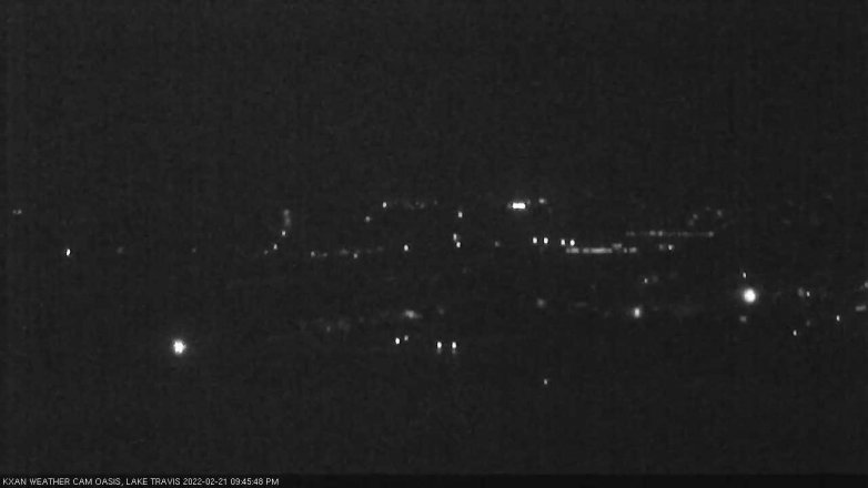 Lake Travis webcam, February 21, 2022 9:45 PM CT
