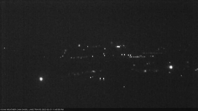 Lake Travis webcam, February 21, 2022 11:45 PM CT