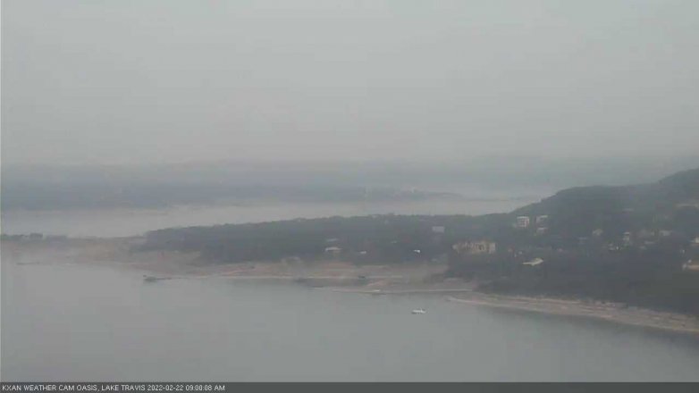 Lake Travis webcam, February 22, 2022 9:00 AM CT