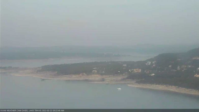 Lake Travis webcam, February 22, 2022 9:25 AM CT