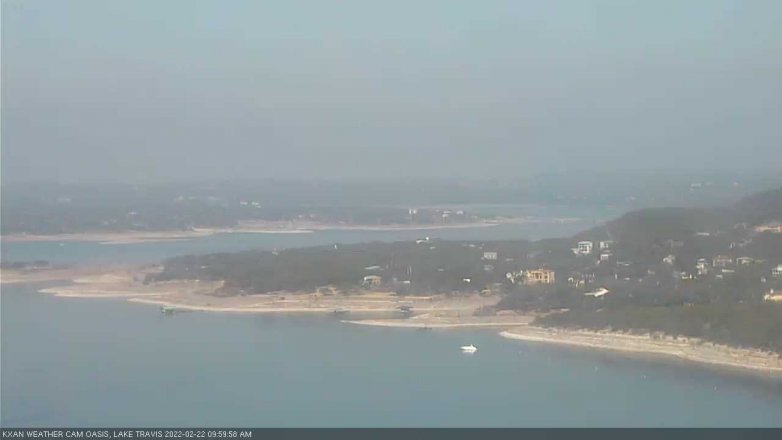 Lake Travis webcam, February 22, 2022 10:00 AM CT