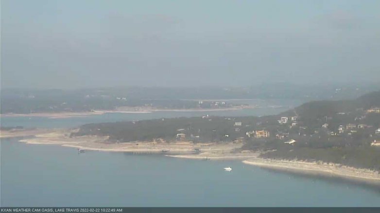 Lake Travis webcam, February 22, 2022 10:25 AM CT