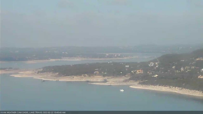 Lake Travis webcam, February 22, 2022 10:45 AM CT
