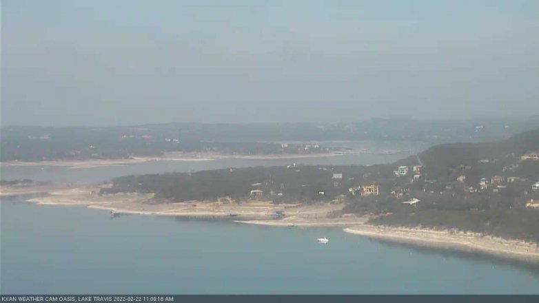 Lake Travis webcam, February 22, 2022 11:00 AM CT