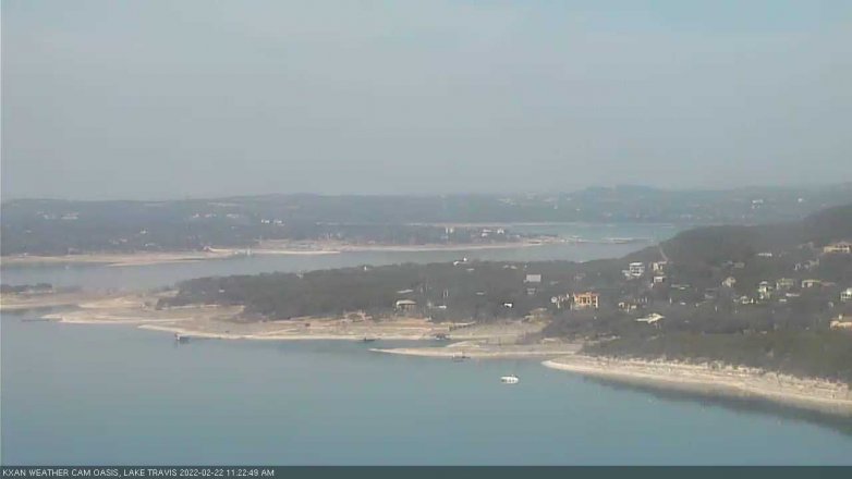 Lake Travis webcam, February 22, 2022 11:25 AM CT