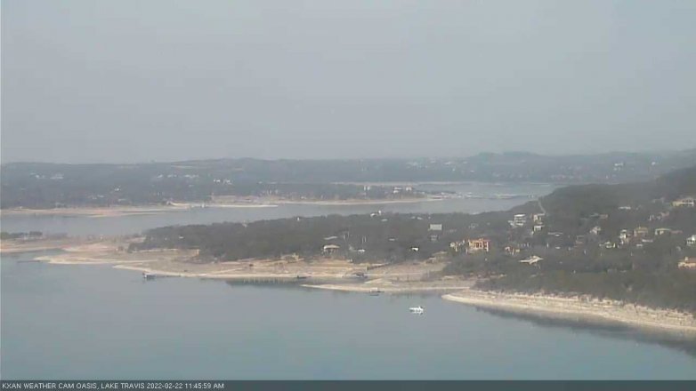 Lake Travis webcam, February 22, 2022 11:45 AM CT