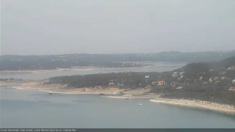 Lake Travis webcam, February 22, 2022 12:45 PM CT