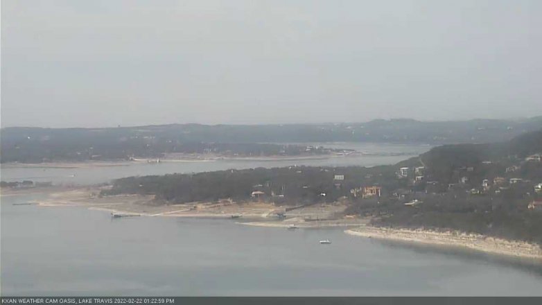 Lake Travis webcam, February 22, 2022 1:25 PM CT