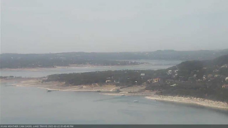 Lake Travis webcam, February 22, 2022 1:45 PM CT