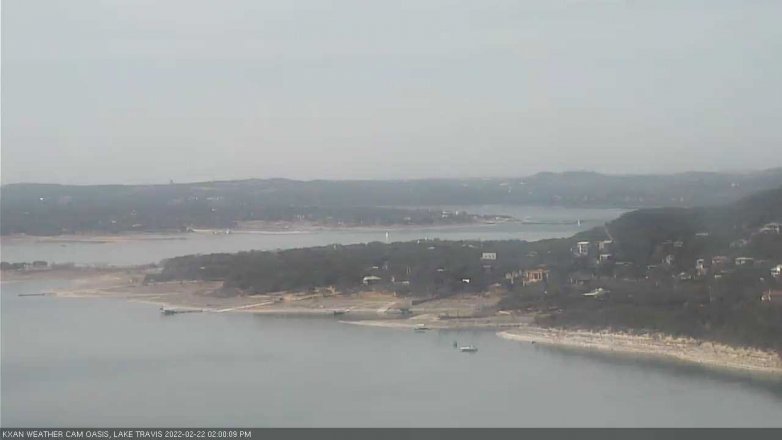 Lake Travis webcam, February 22, 2022 2:00 PM CT
