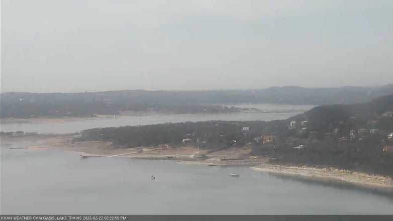 Lake Travis webcam, February 22, 2022 2:25 PM CT