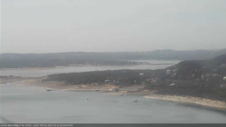 Lake Travis webcam, February 22, 2022 2:45 PM CT
