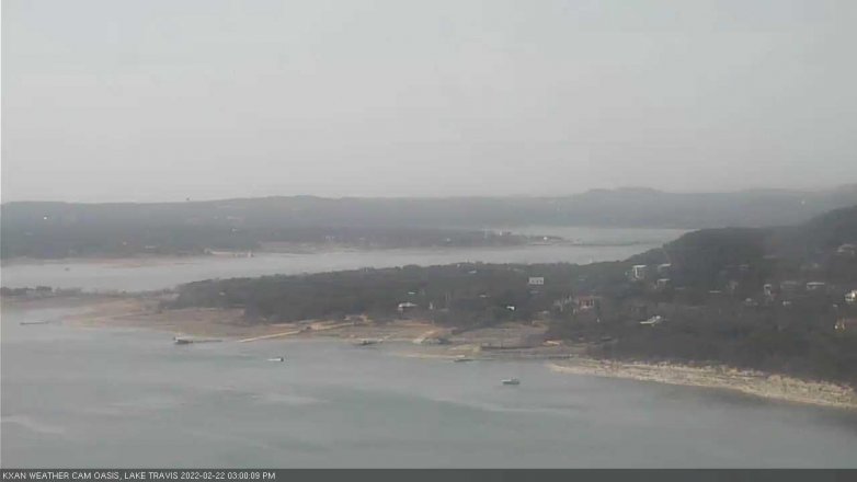 Lake Travis webcam, February 22, 2022 3:00 PM CT